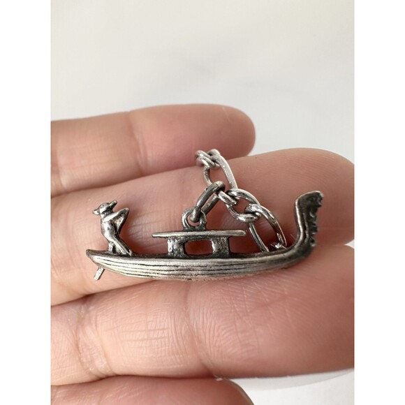 Vintage Sterling Silver Monaco Bell Eiffel Tower Charm Bracelet 7” - Picture 5 of 11